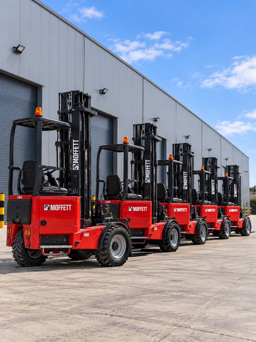 Fleet of Moffet Forklift Trucks in Coventry